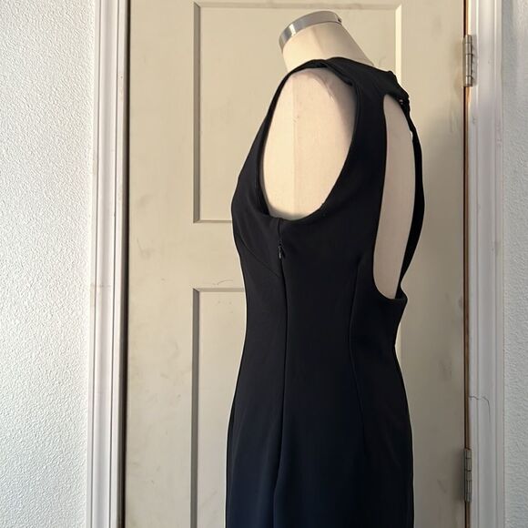 Zara  SLIM Black DRESS WITH SQUARE NECKLINE Sz-Small - Picture 15 of 16